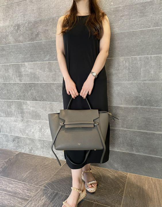 【美品】CELINE セリーヌ ベルトバッグ ミニ トープ