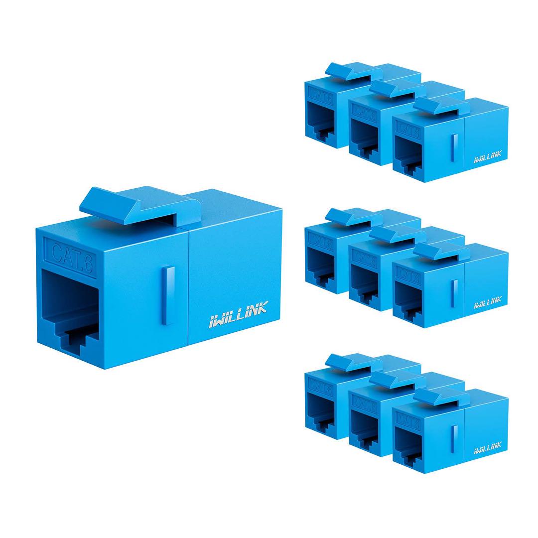 ★RJ45 Cat6 キーストーンカプラー LANケーブル用 コネクタ 25個