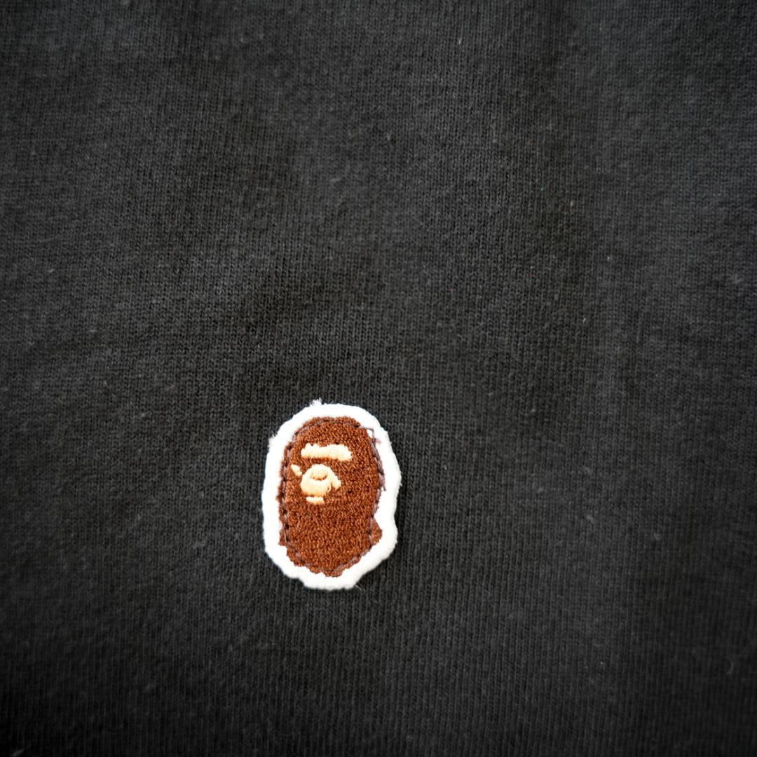 【極美品】A BATHING APE　ロゴ刺繡ロングスリーブTシャツ　2XL