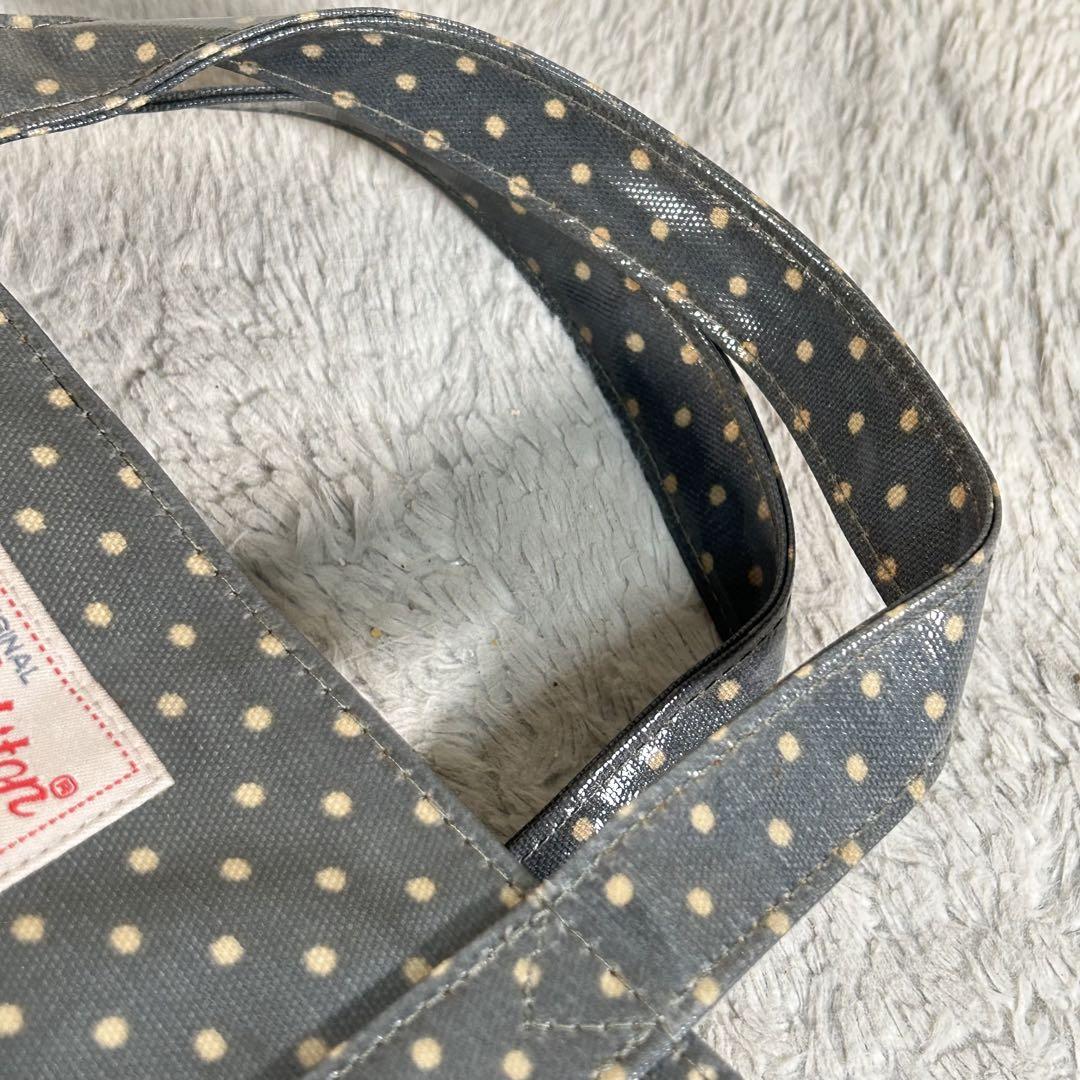 Cath Kidston】キャスキッドソン トートバッグ グレー ドット柄
