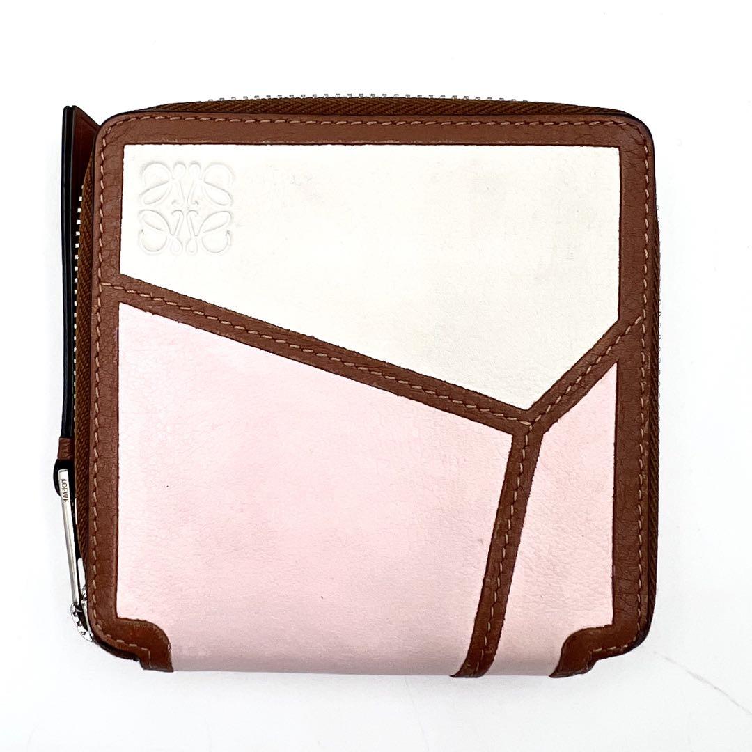 《美品》LOEWE パズル アナグラム レザーコンパクトウォレット 二つ折り財布