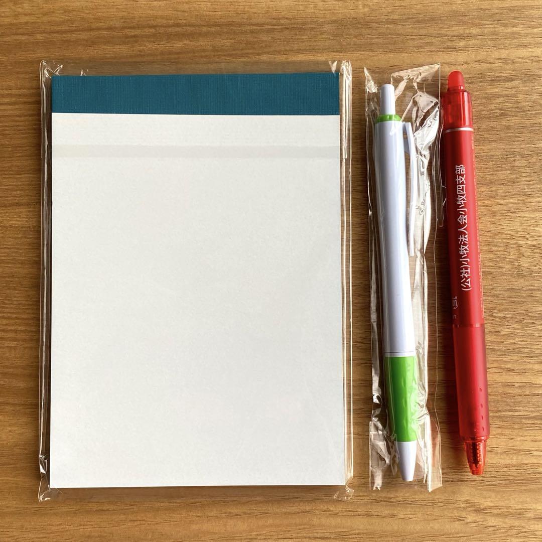 新品】ノベルティ 文具 ボールペン メモ帳 3点セット - メルカリ