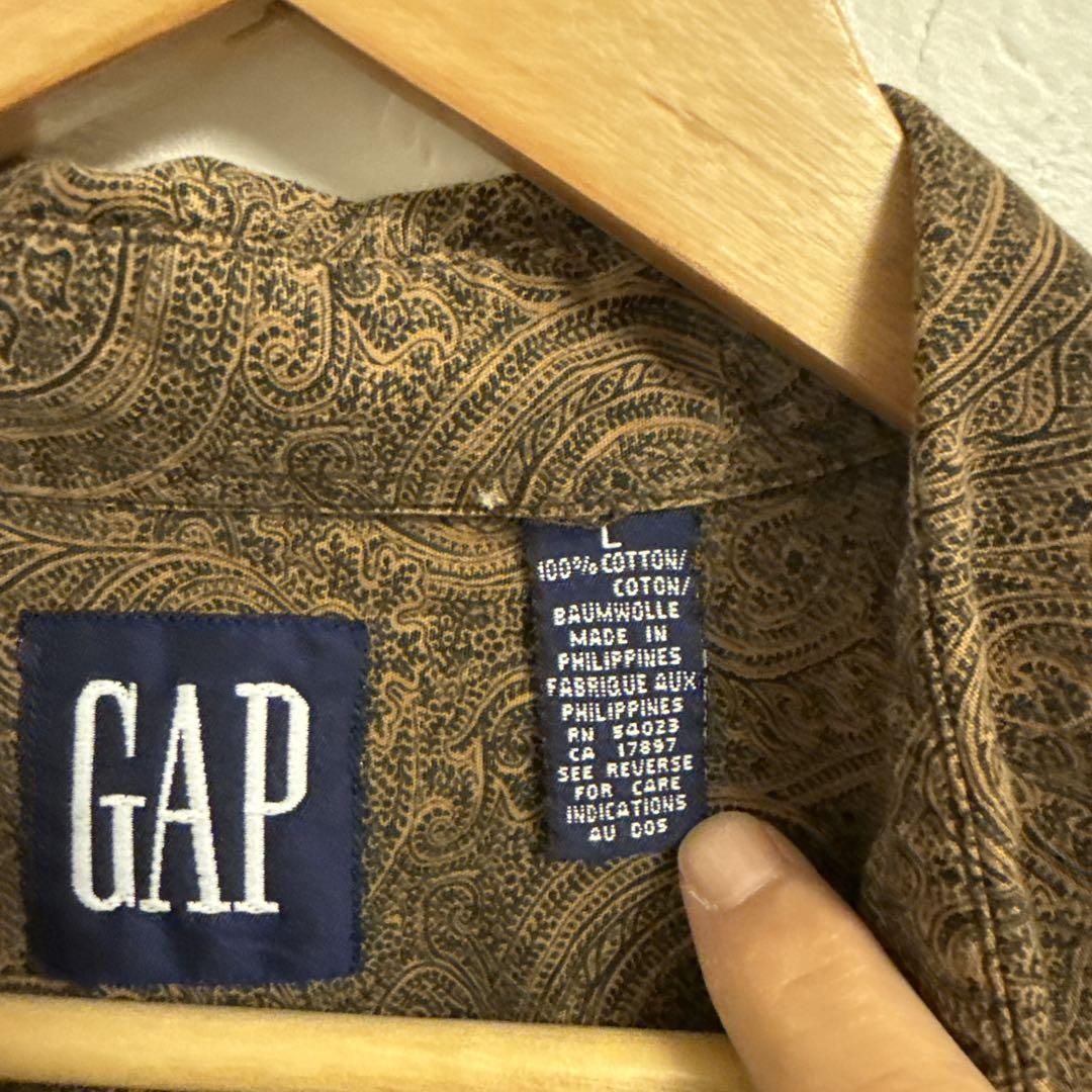 希少　OLDGAP 大文字　オールドギャップ　ペイズリー柄 長袖シャツ L