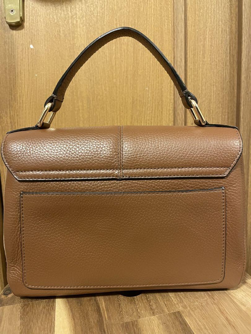 FURLA ダフネ ブラウンレザー ハンドバッグ バッグ