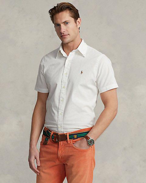 RALPH LAUREN シャンブリーシャツ ホワイト US Sサイズ
