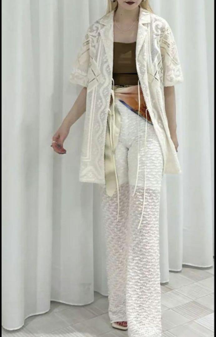 ameri vintage アメリ レース ジャケット シャツ SS25 - メルカリ