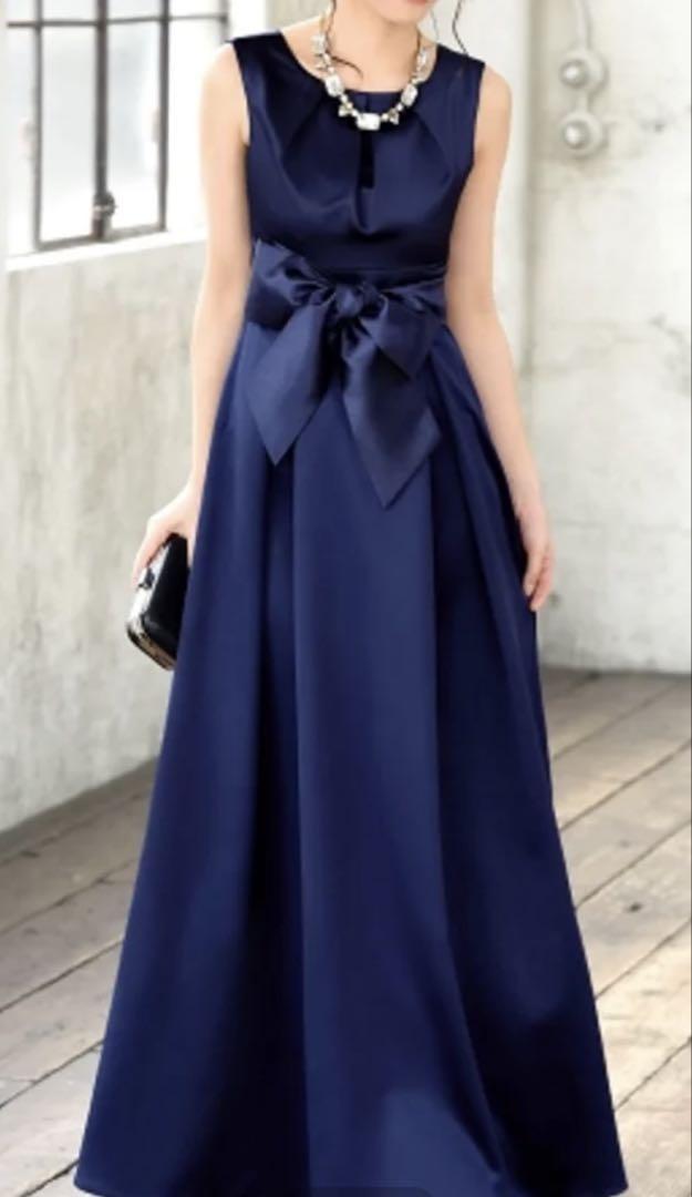 RUIRUE BOUTIQUE ロングドレス ネイビー