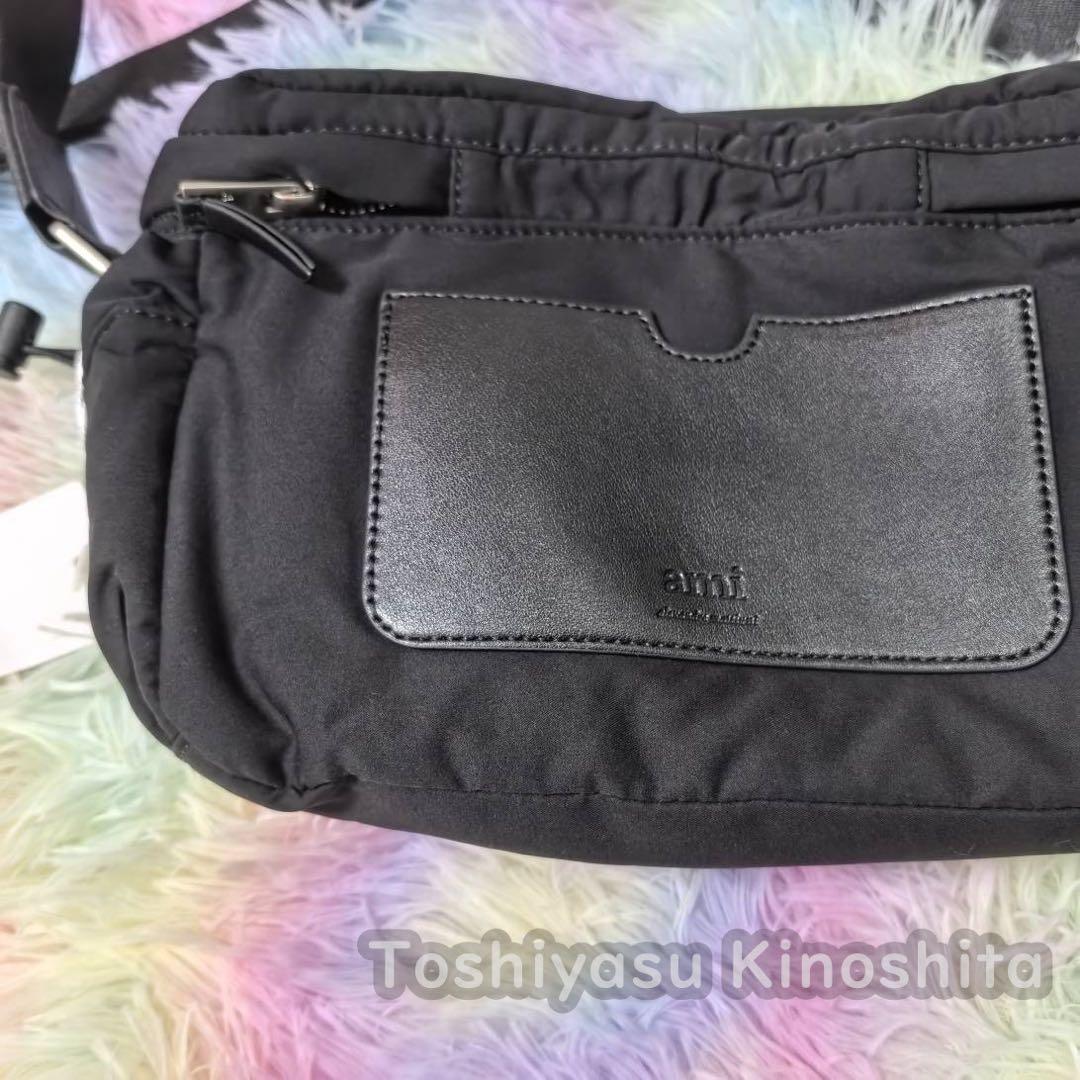 Ami paris アミ パリス ショルダーバッグ ブラック