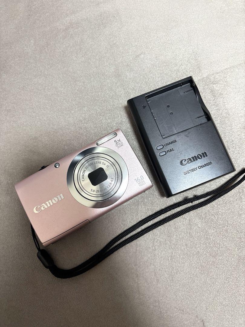 Canon デジタルカメラ ピンク　A2400 IS