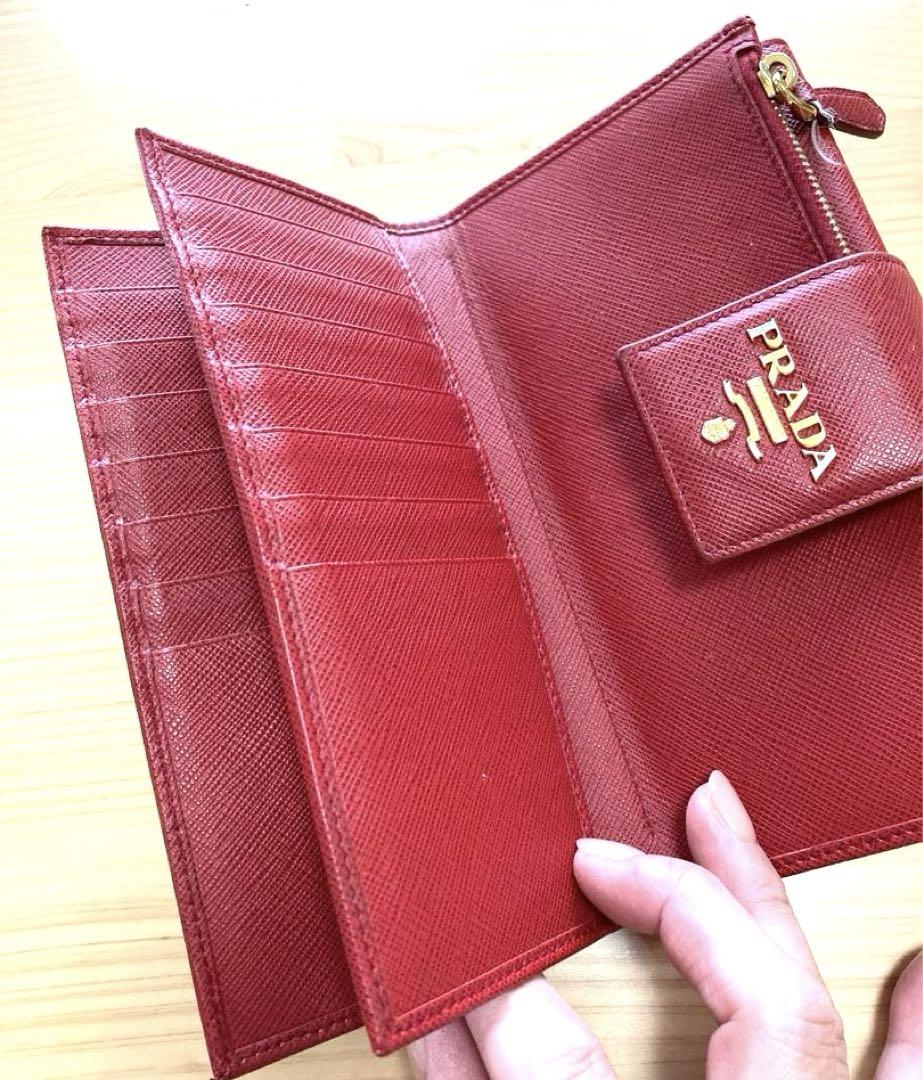 【専用】PRADA レザー レッド長財布
