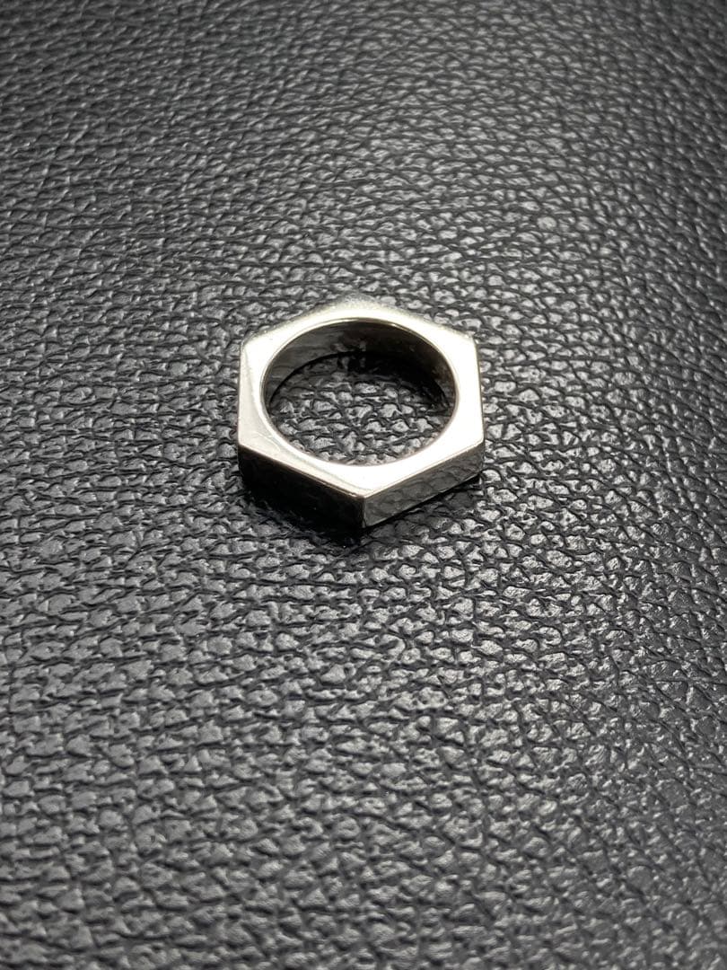 OLD GUCCI Silver Hexagon Ring 925 Italy