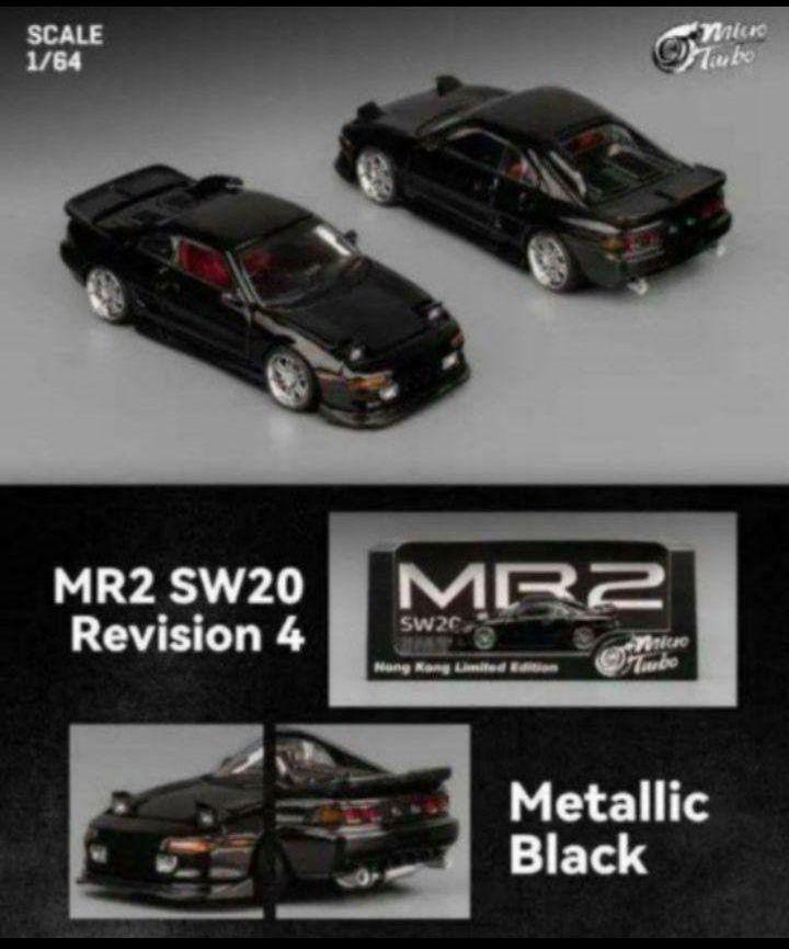 ◉香港限定 1/64 マイクロターボ トヨタ MR2 カスタム 《ブラック》新品