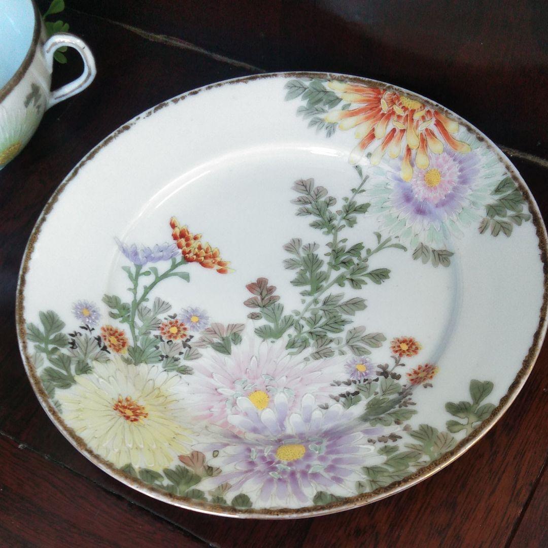 明治期 里帰り 横濱九谷焼 エッグシェル トリオ 川戸 | concept-sol.com