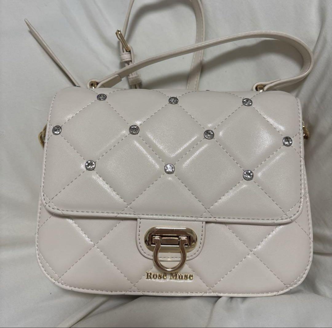 RoseMuse bijou shoulder bag アイボリー