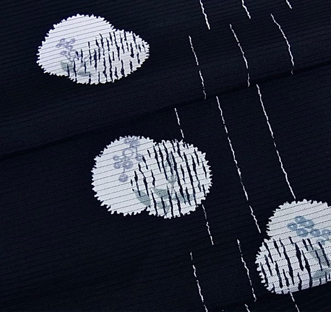 正絹絽の小紋黒地 。*S ( 訪問着、紬、袋帯なども出品)』: 【年中無休