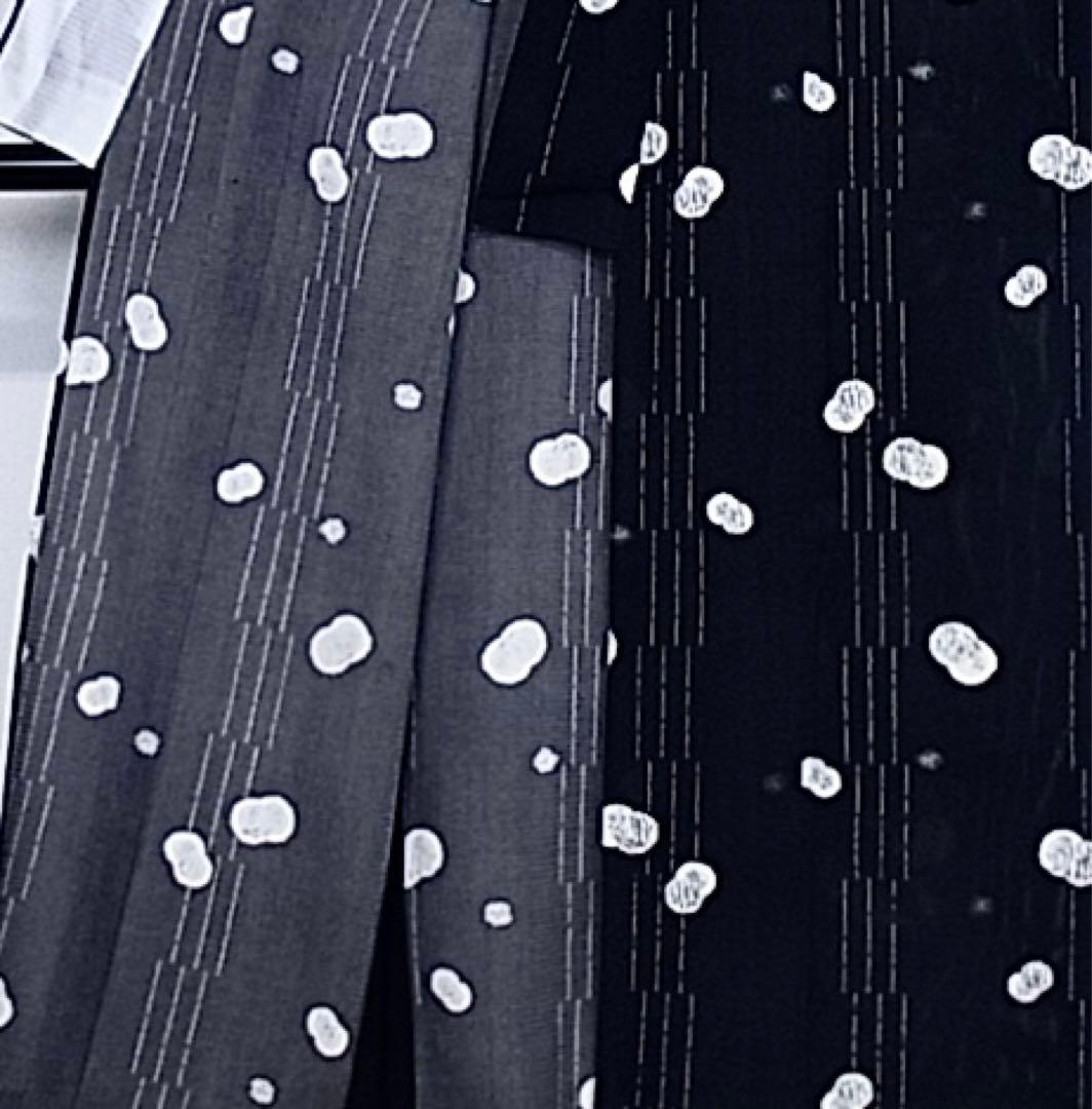 正絹絽の小紋黒地 。*S ( 訪問着、紬、袋帯なども出品)』: 【年中無休