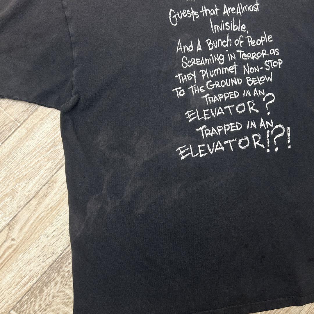 レア Disney ディズニー タワーオブテラー Tシャツ フェード ブラック