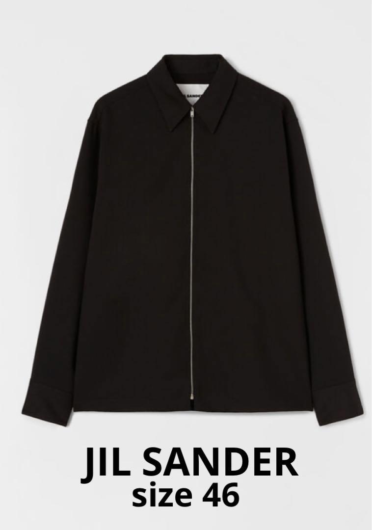 消費税無し kc様専用 JIL SANDER Zip Shirt Jacket Black テーラード