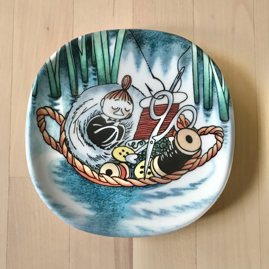 アラビア ムーミン ウォールプレート 針箱で居眠り リトルミィ 廃盤ARABIA