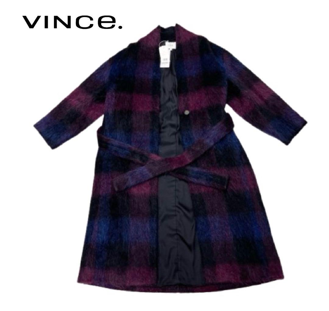 新品タグ付！ヴィンスVINCE. ベルト付き ウールアルパカ コートmh519