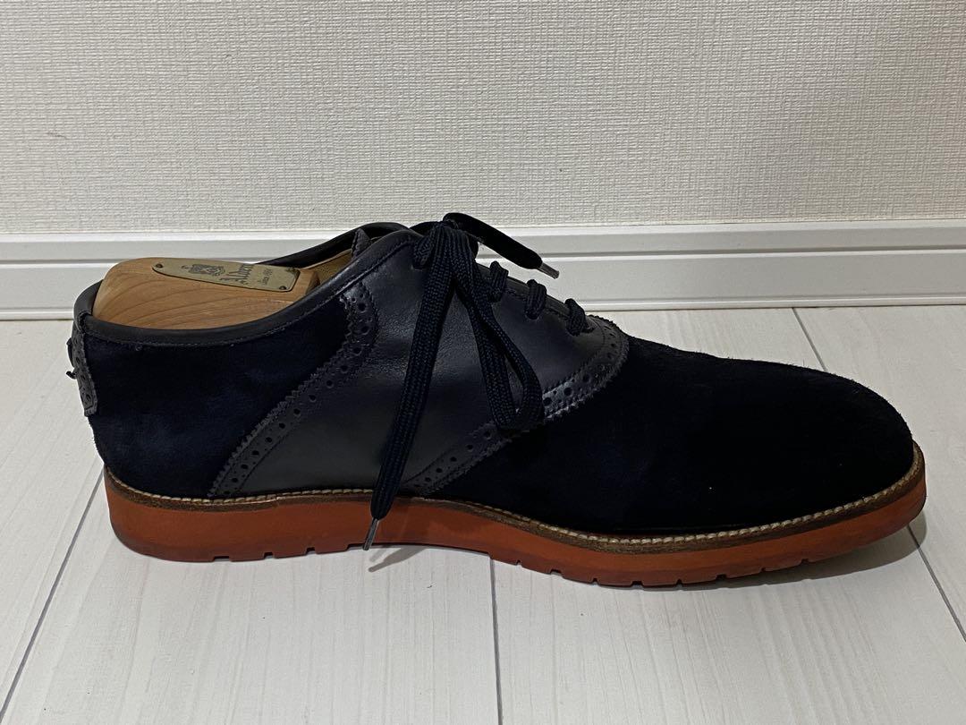 激安正規  LOUIS VUITTON スエードコンビシューズ 7.5 メンズ 靴