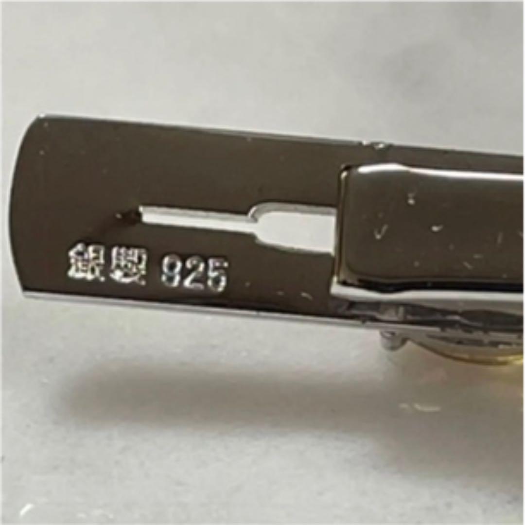 silverシルバー製　トパーズ　ネクタイピン