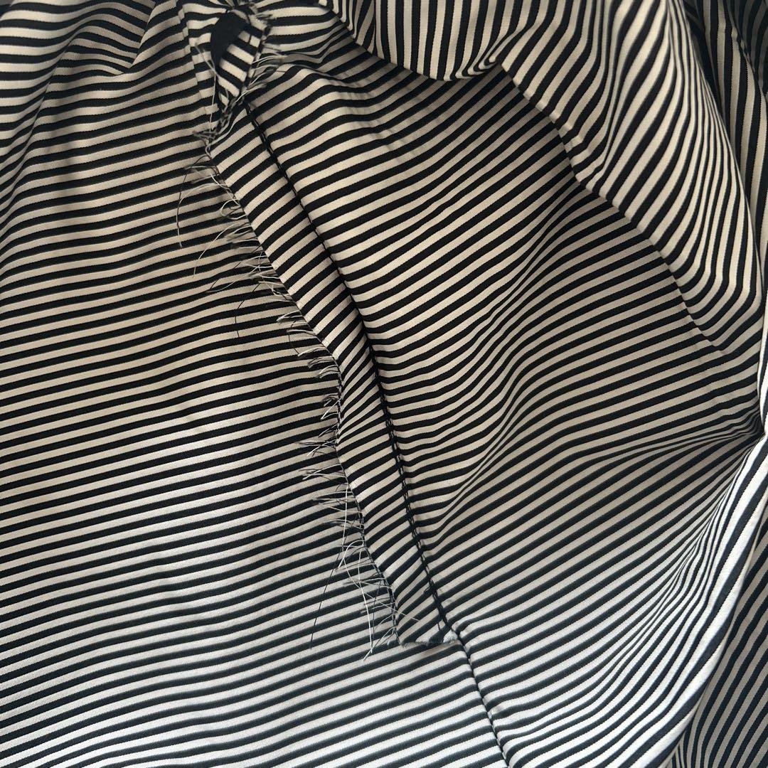 JILSANDERジルサンダーネイビー　ボーダー　フレアワンピース