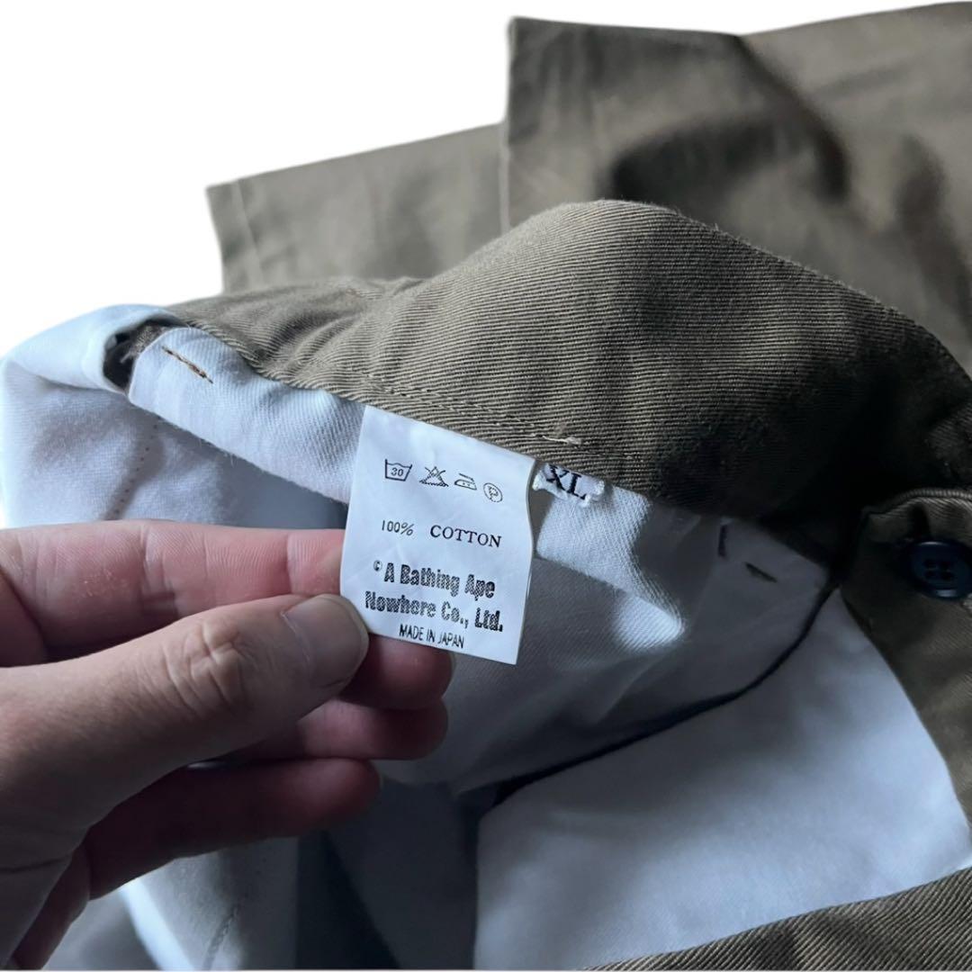 90s a bathing ape エイプ　ベイプ　チノパン　スラックス　初期