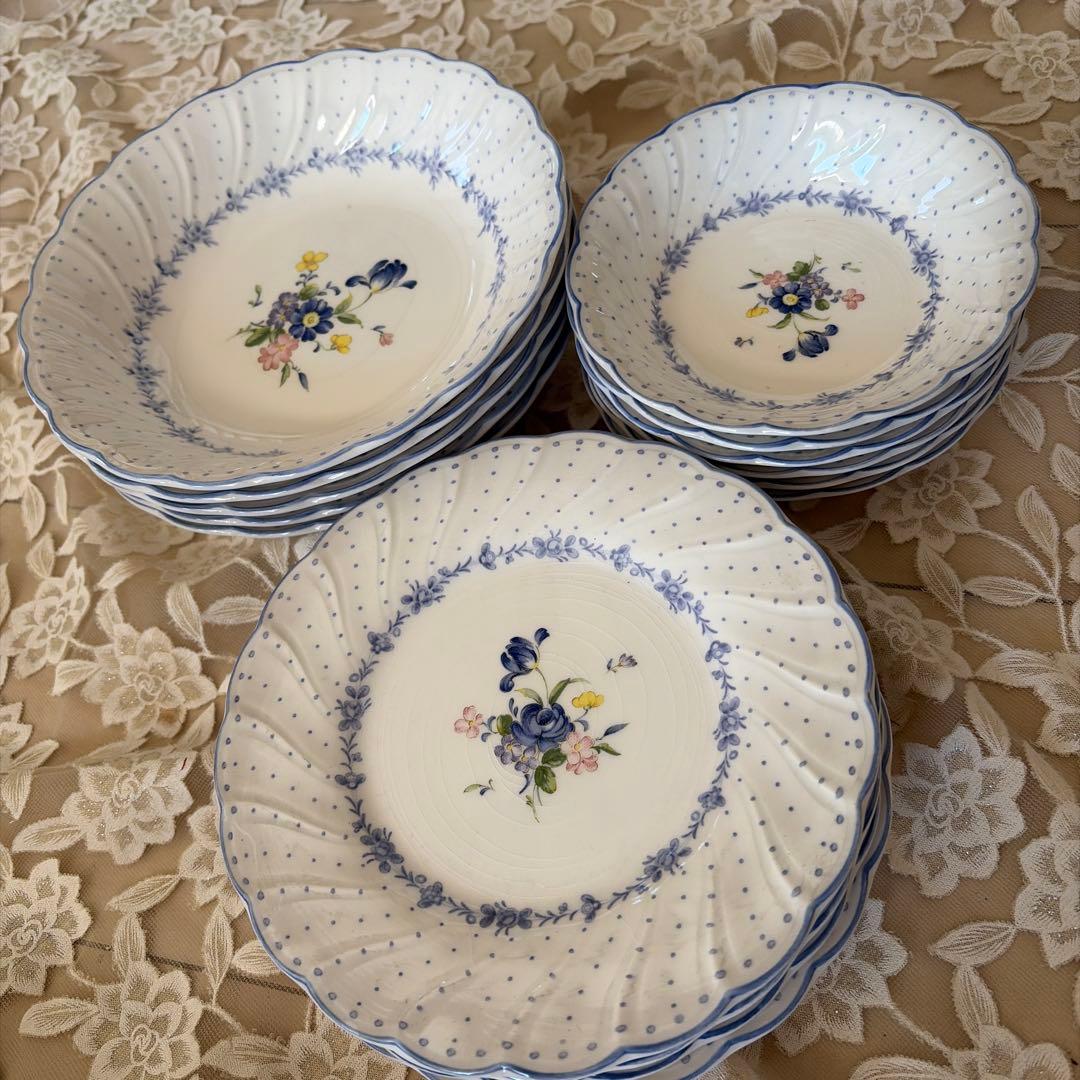 NIKKO花柄陶器皿セット