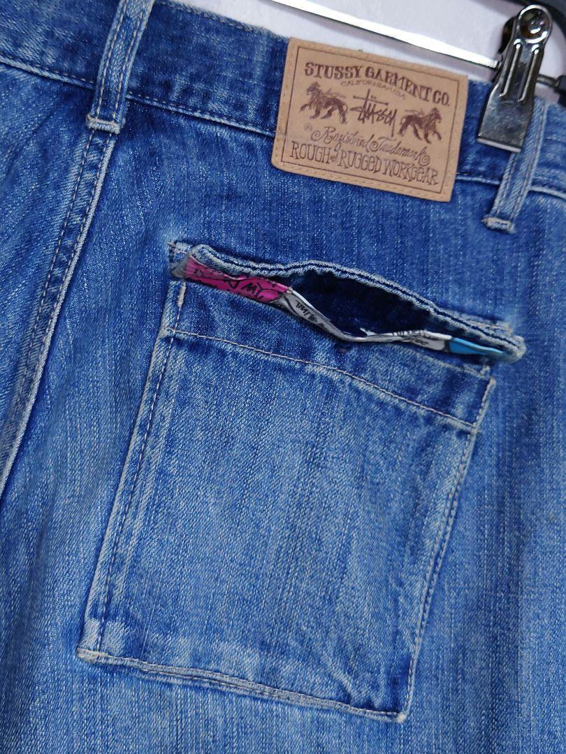 STUSSY ROUGH & RUGGED 00s デニム ハーフパンツ