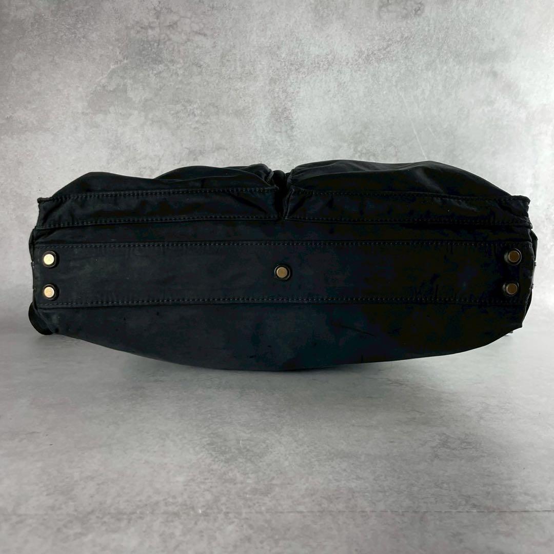 GANZO ガンゾ ヘルメットバッグ 2way ナイロン×レザー トート