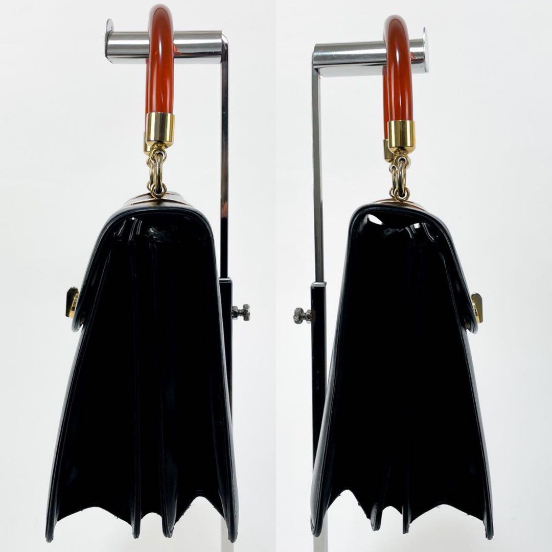 2504-99｜グッチ ハンドバッグ レザー ブラック ターンロック バッグ