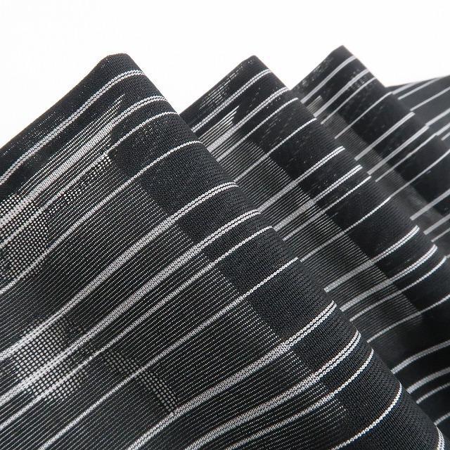 新品 紗 風鈴 縦縞 夏着物“お洒落小紋で夢の中へと”仕付け糸付