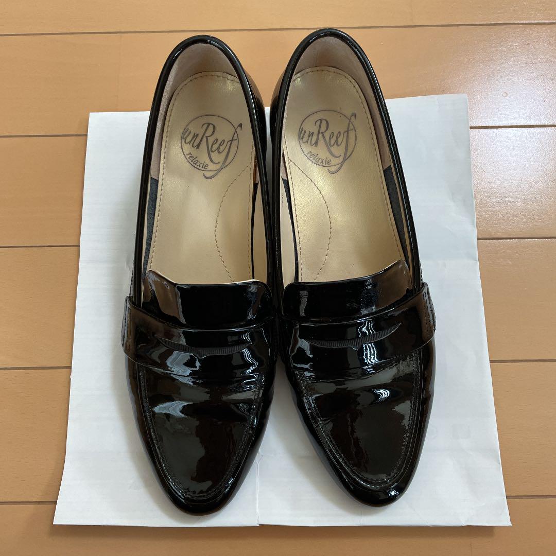 アンリーフ ローファー 黒