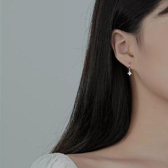 X369 ピアス 韓国 レディース ゴールド 雪 小ぶり S925 プレゼント