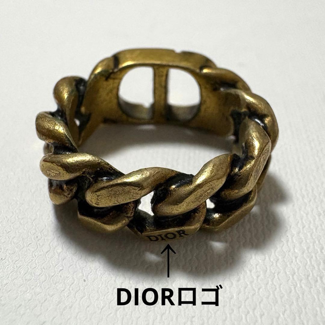 DIOR CDロゴ リング Mサイズ ゴールド モンテーニュ