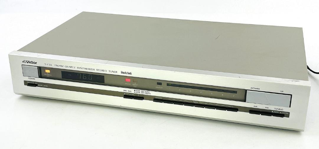 【完動品】VICTOR T-F33 FM/AMシンセサイザー チューナー