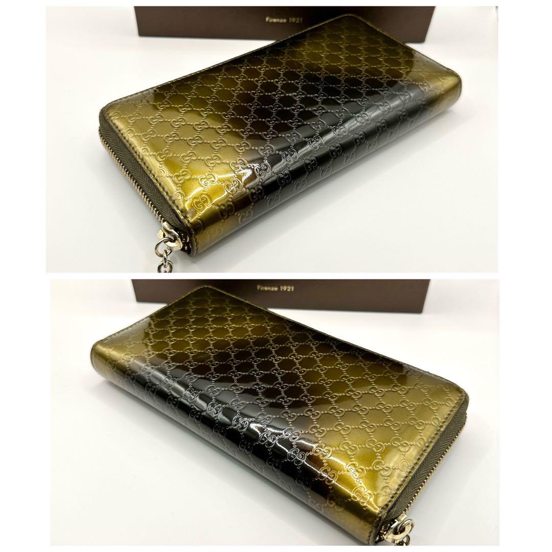 希少✨GUCCI グッチ ✨ マイクログッチシマ ラウンドファスナー
