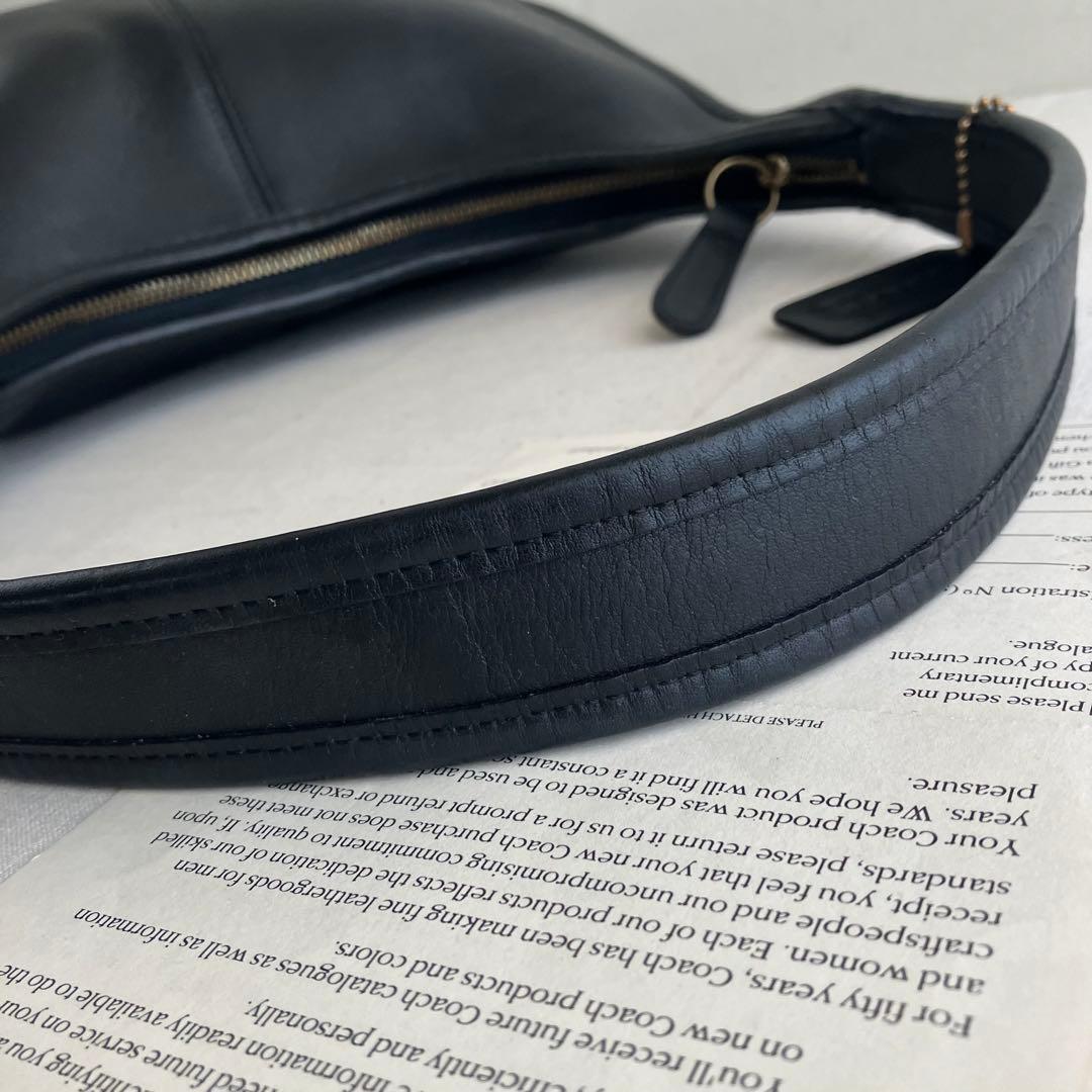 Vintage Coach Ergo Zip Bag Black Leather Vintage Coach Ergo Zip Bag Black Leather