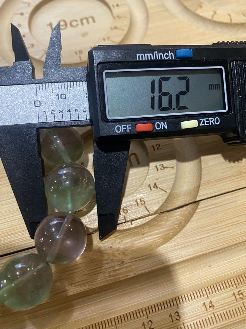 希少品　天然無処理　レンボー入り　グリーンフローライト　ブレスレット