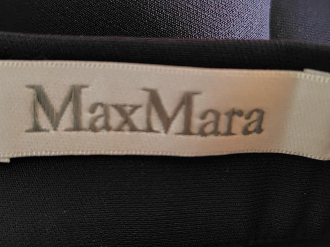 美品 マックスマーラ MaxMara フレアスカート ネイビー 42 白タグ