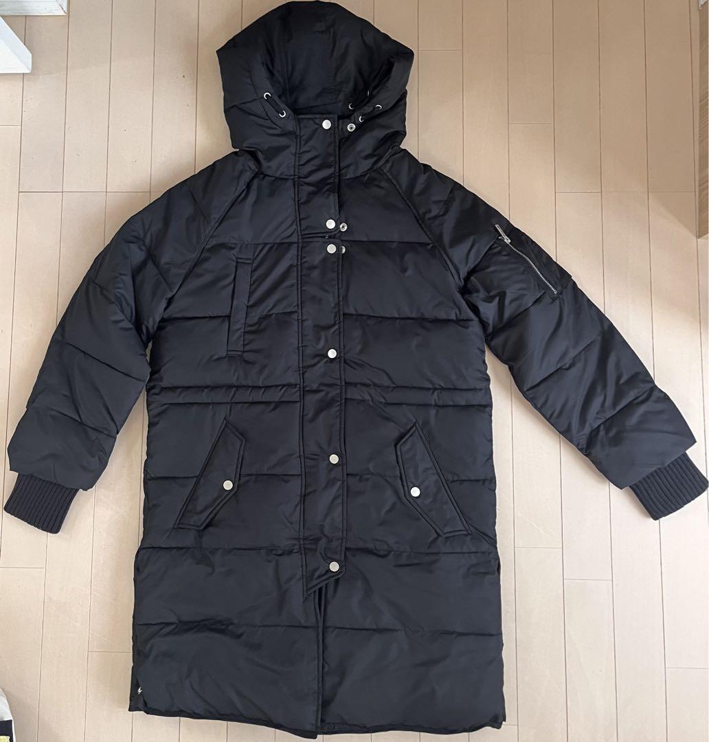 ZARA 中綿ポリエステルフーデットクロップドボリューム