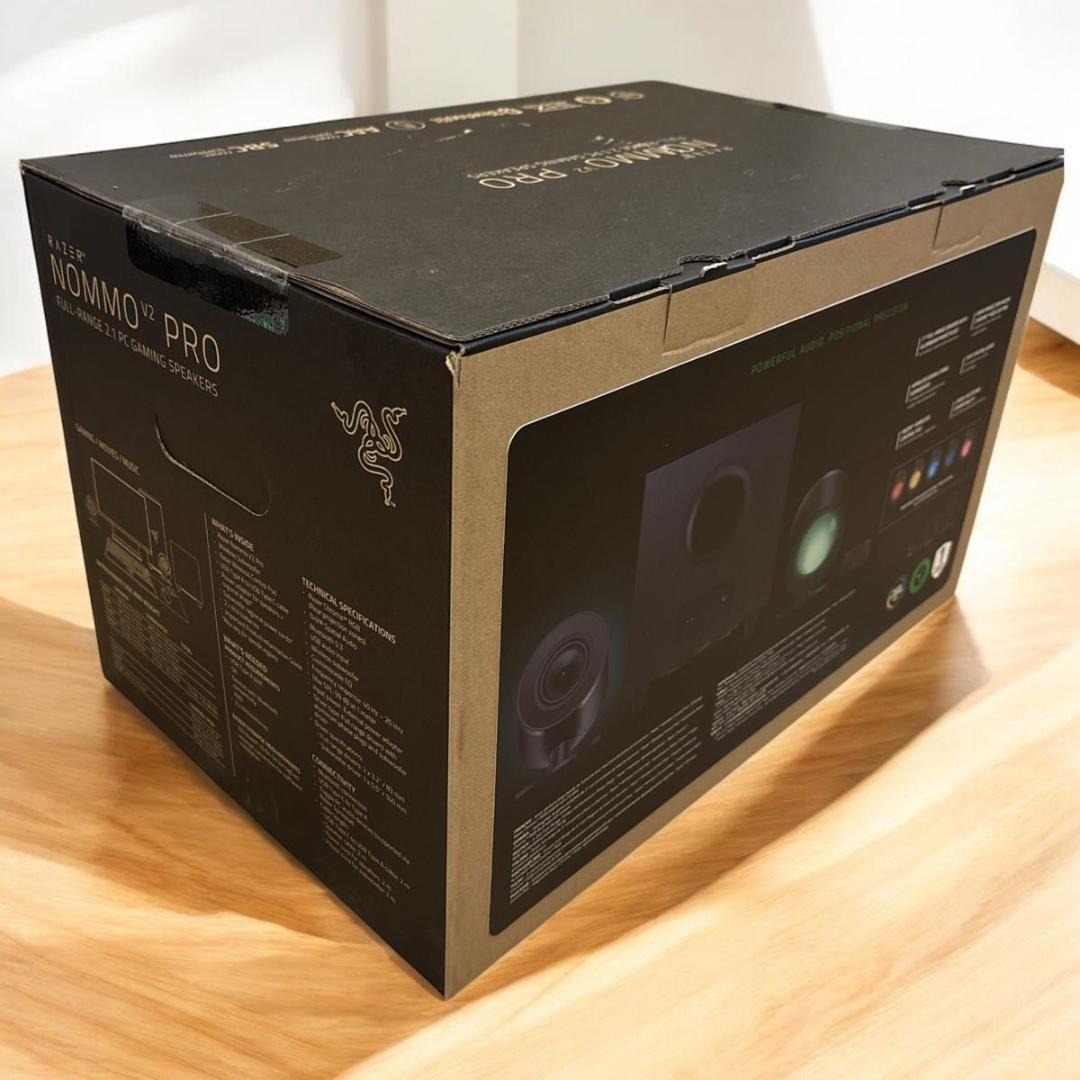 Razer Nommo V2 Pro 新品未使用、未開封 未使用級】Razer Nommo V2 Pro ゲーミングスピーカー 開封済