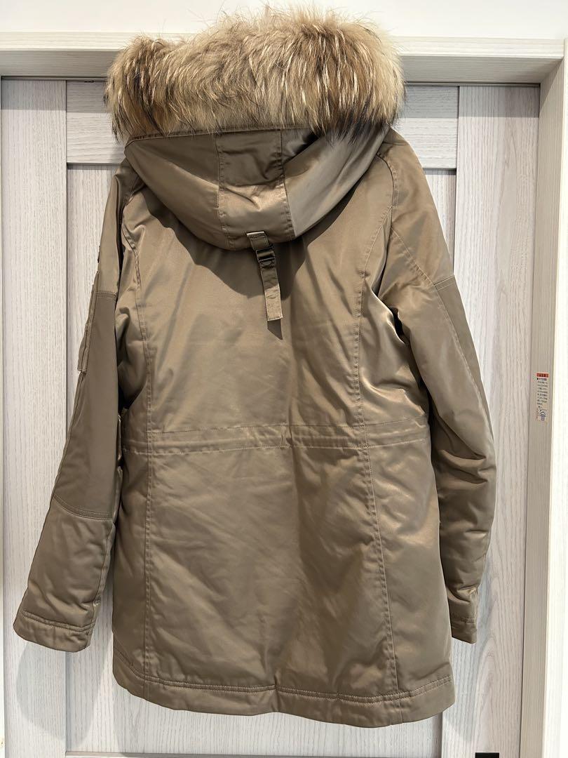 TATRAS ベージュ モッズコート ファー付き