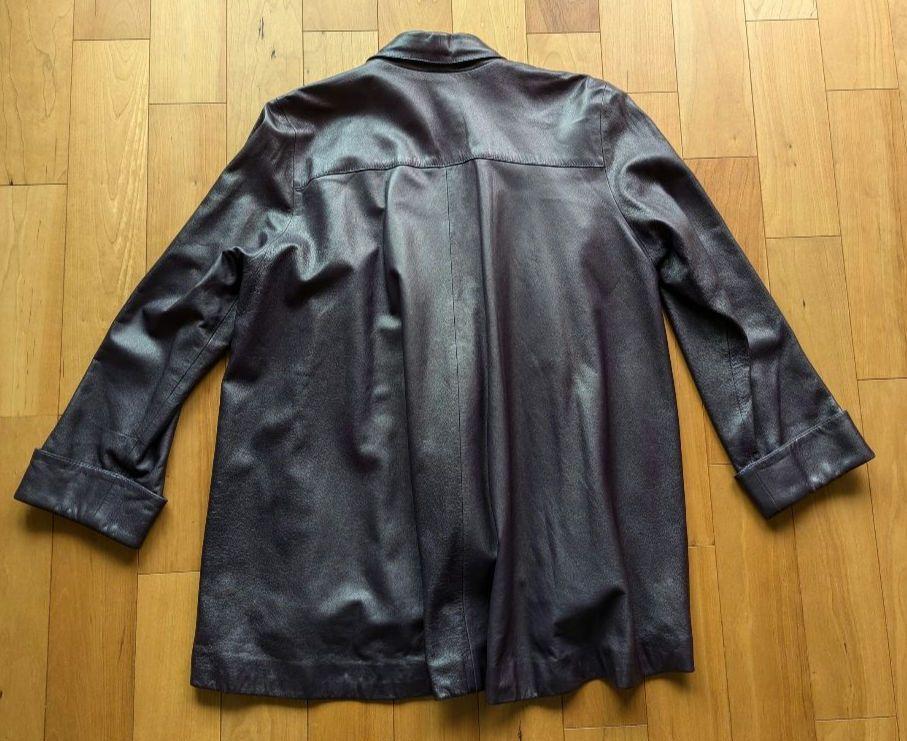 ‼️古着、美品　‼️羊革ブラウンレザージャケット（小キズあり）クリーニング済み ヴィンテージ】レザージャケット ラムスキン 羊革 ショート丈