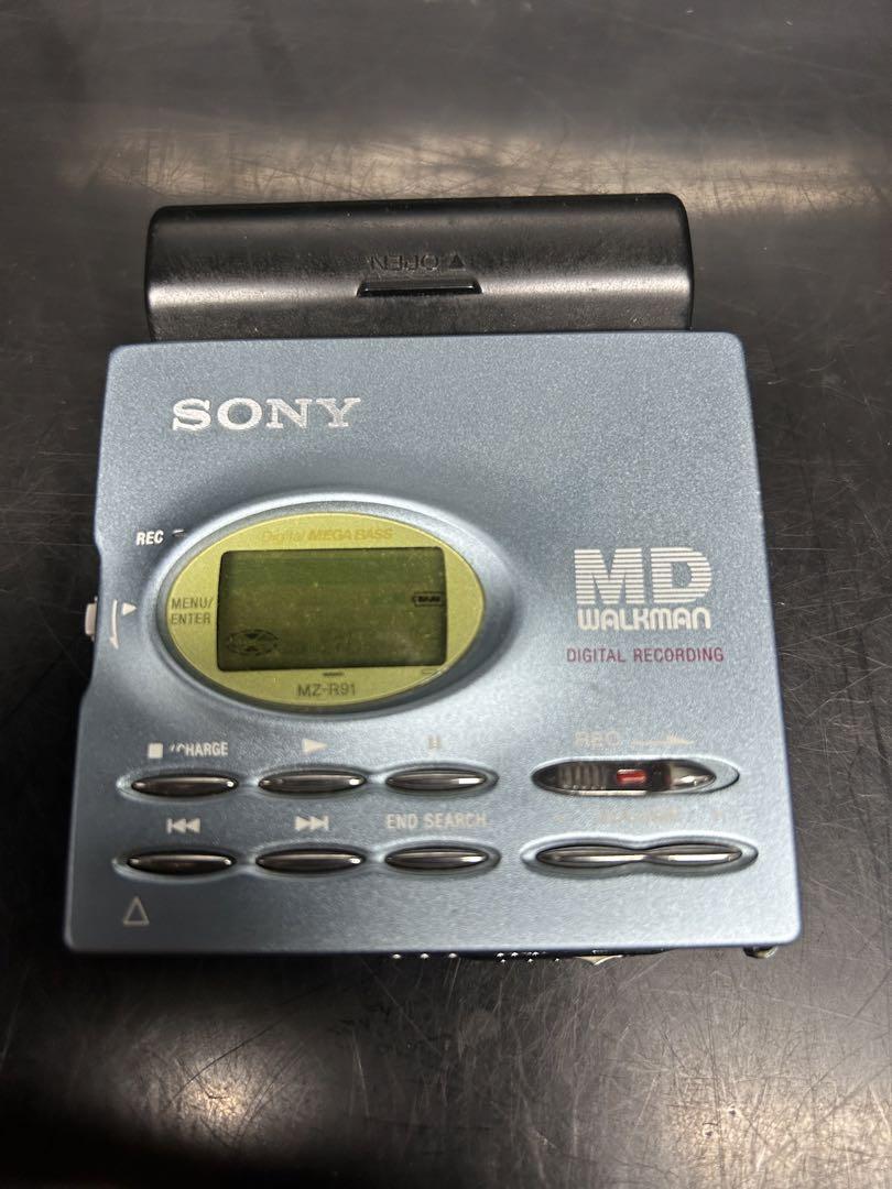 SONY MDレコーダー MZ-R91 動作品 乾電池ケース付き