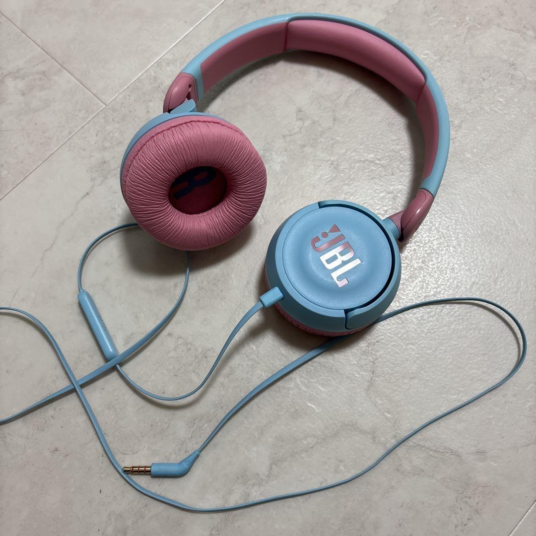 JBL 有線ヘッドホン ピンク・ブルー