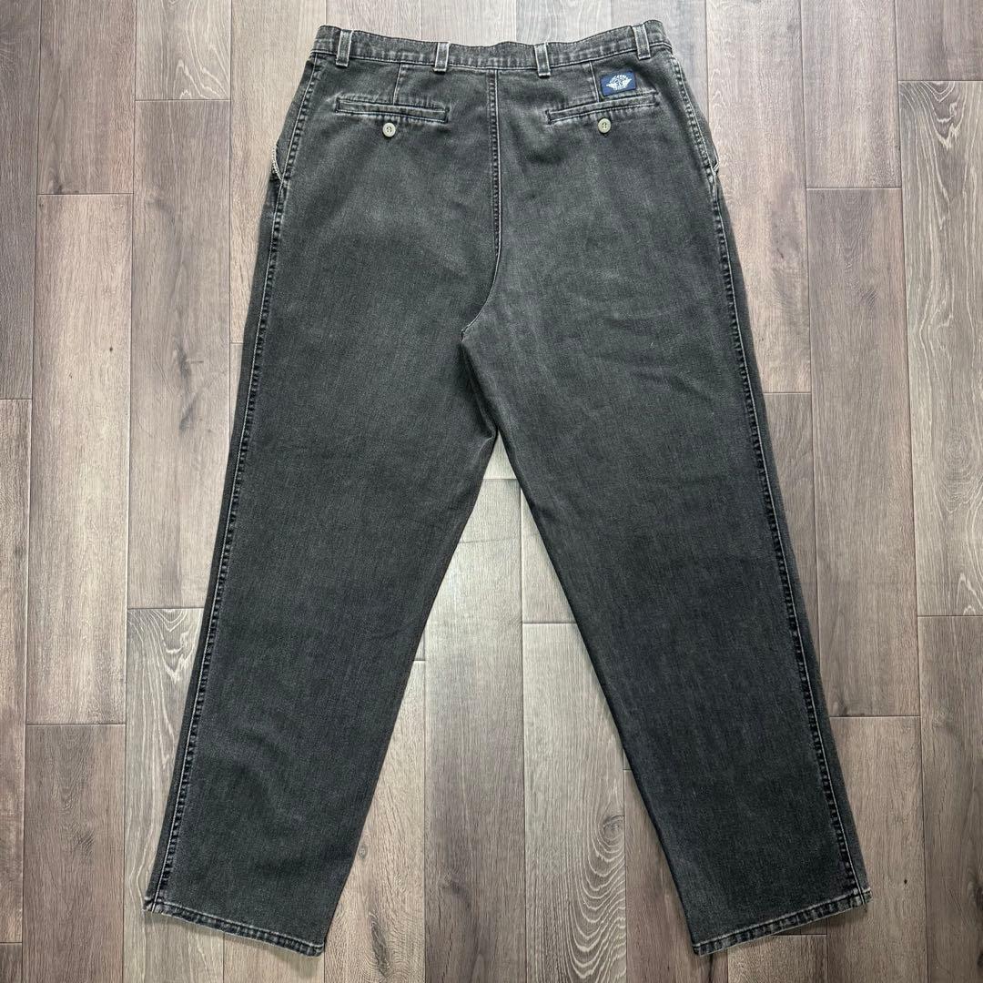 90s USA製 DOCKERS デニムスラックス ブラック levis W36 90s USA製 DOCKERS デニムスラックス ブラック levis W36
