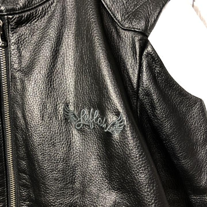 定番人気新品 希少 LEFLAH レフラー フルレザーライダース 本革 牛革 WANIMA MbJS7-m18073436216 限定SALE大人気
