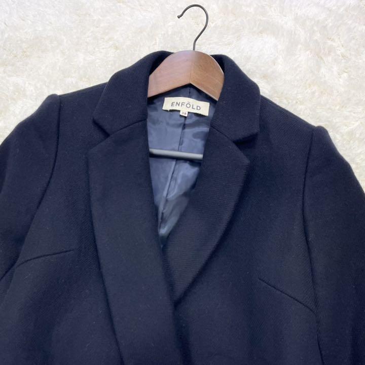 【アイテム】 ✨美品✨エンフォルド コクーンコート バルーンコート ウール 比翼ボタン 38 dSQZ9-m18075768226 ウール